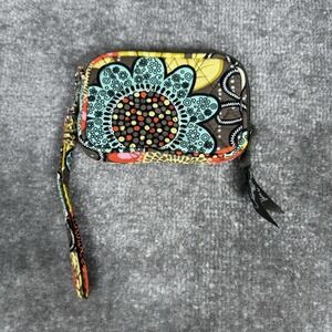 Retired Vera Bradley Flower Shower Tech Case Coin Purse Wrislet‎ Zip
